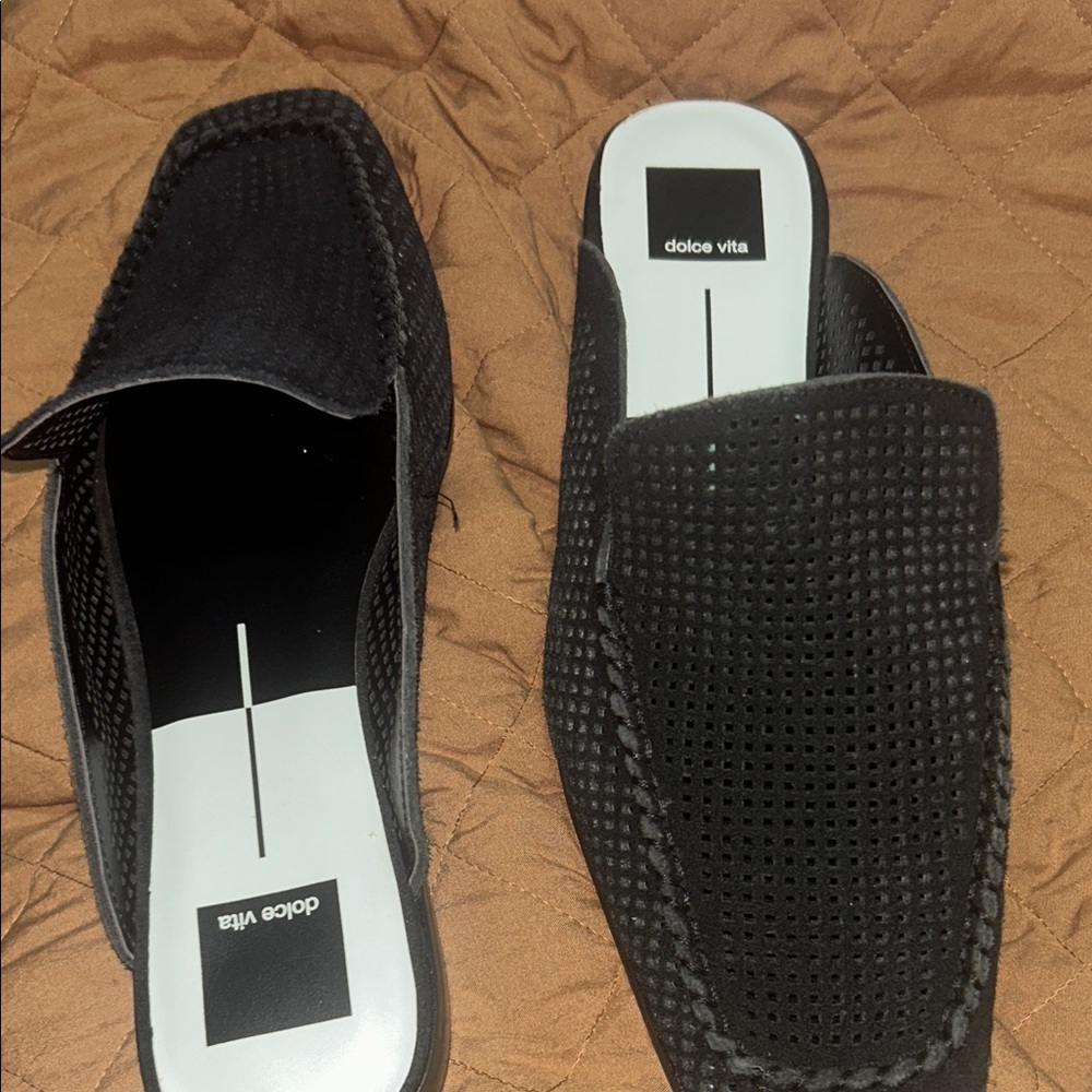 Dolce Vita women’s Perforated Black Slip-Ons